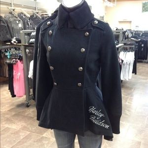 harley davidson pea coat